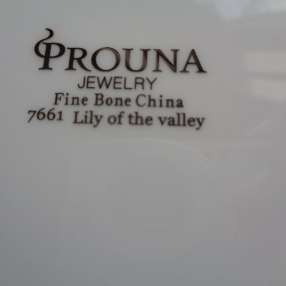 PROUNA BONE CHINA Lily of the Valley PASTA BOWL - Picture 3 of 6